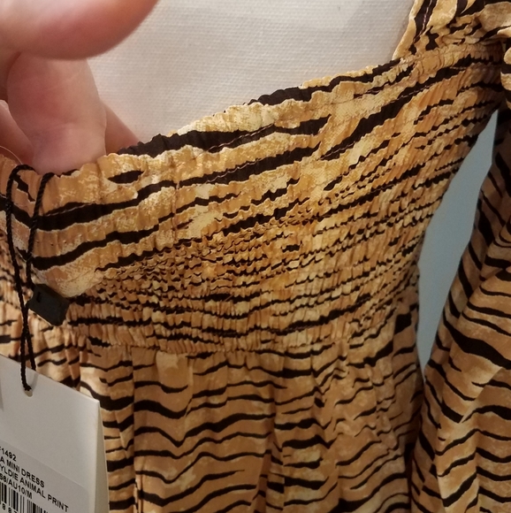 💥FAITHFULL THE BRAND. NWT. ANINAL PRINT MINI DRESS. SIZE  MEDIUM. - Picture 6 of 14